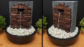 Amazing Home Made Water Fountain Using Styrofoam | DIY Modern Tabletop Water Fountain