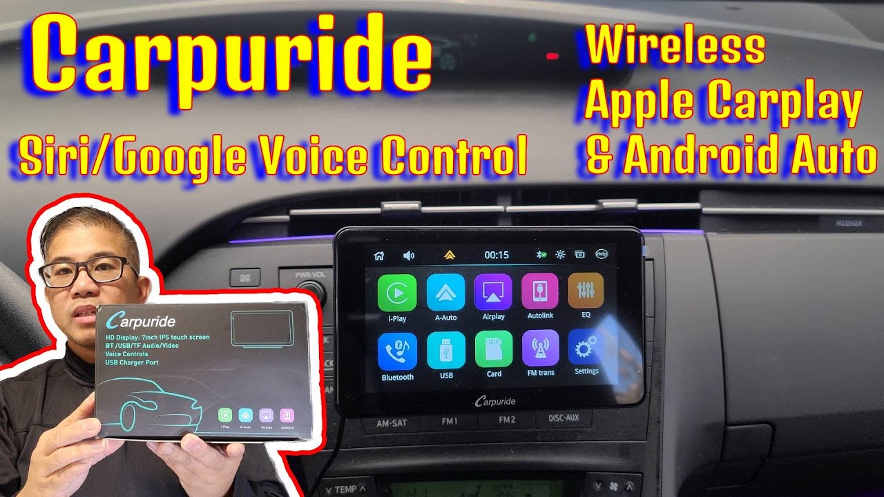 How to install Carpuride with wireless Apple Carplay and Android Auto  YouTube