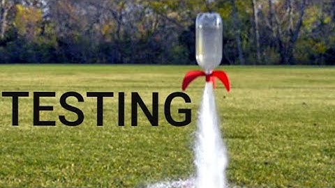Testing, the amazon water rocket!
