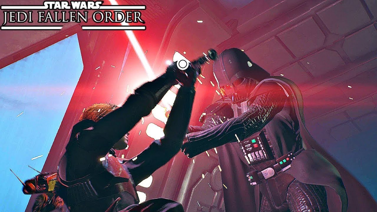DARTH VADER Entrance Scene Kills Second Sister Inquisitor Final Boss Ending Star Wars YouTube