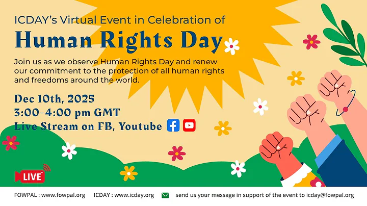 ICDAY's Virtual Event in Celebration of the Human Rights Day, 12/10/25