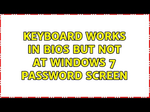 Keyboard works in BIOS but not at windows 7 password screen (2 Solutions!!)