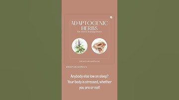 😨 Feeling the weight of stress? Adaptogens to the rescue! 🕊️