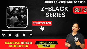 Z-Black Series, SET-3 | Bihar Polytechnic Semester Exam 2023 (Group-B) | IT SYSTEM