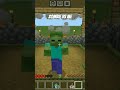 Zombie VS Me #shorts #minecraft