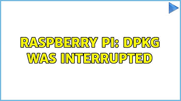 Raspberry Pi: dpkg was interrupted
