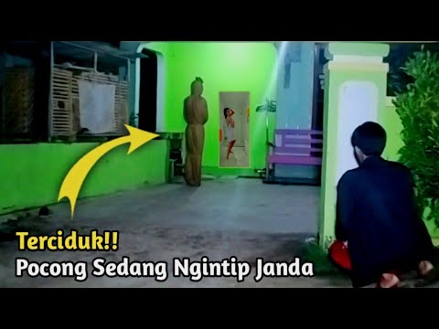 Terlihat Jelas! penampakan pocong ngintip janda cantik lgi d kamar mandi