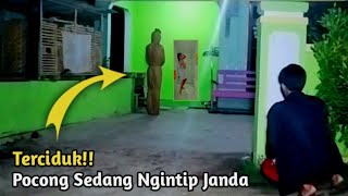 Terlihat Jelas penampakan pocong ngintip janda cantik lgi d kamar mandi