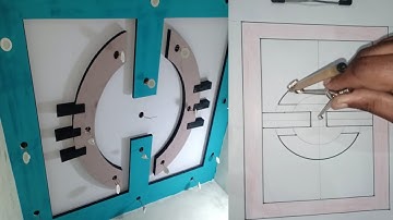 New pop circle false ceiling design drawing by khushab ceiling point
