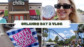 DAY 2 ORLANDO VLOG :)  PREMIUM OUTLETS, SEA WORLD, CHILIS DINNER  MAY 2023