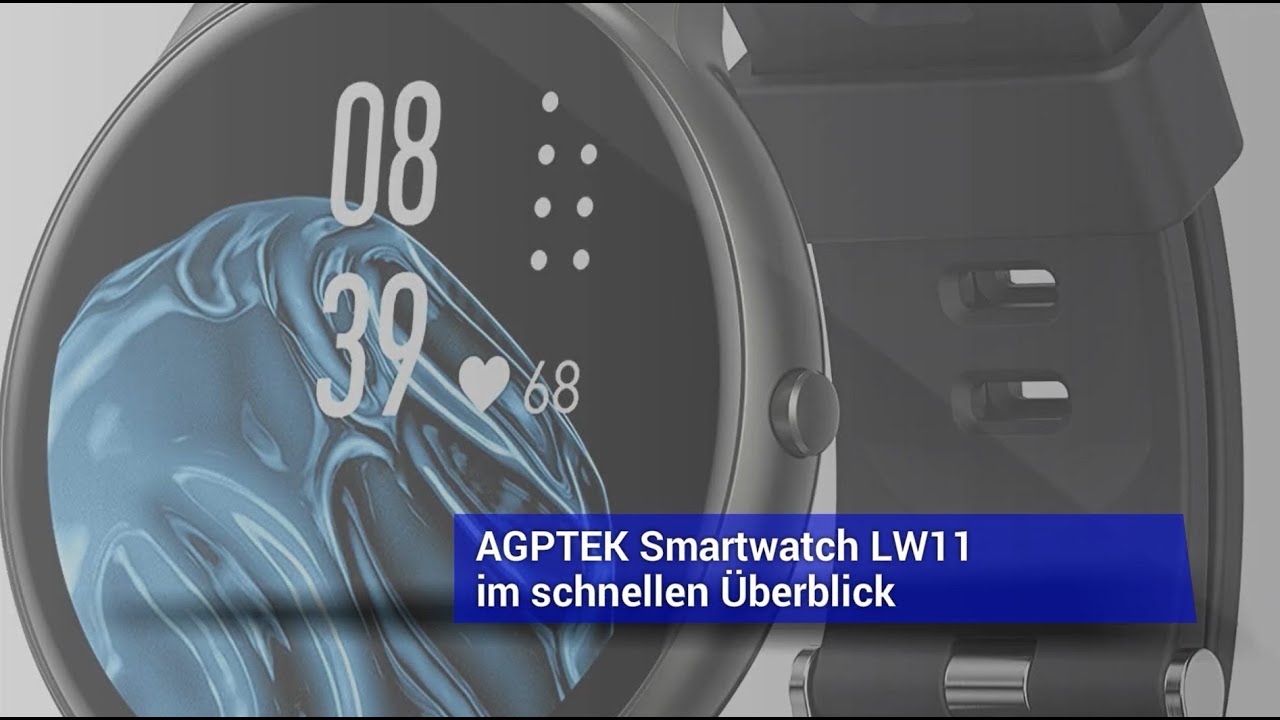 AGPTEK Smartwatch LW11 Test deutsch - YouTube