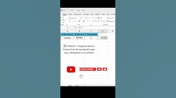 How to Fix #VALUE! Error in Excel | Common Excel Mistake Explained #shorts