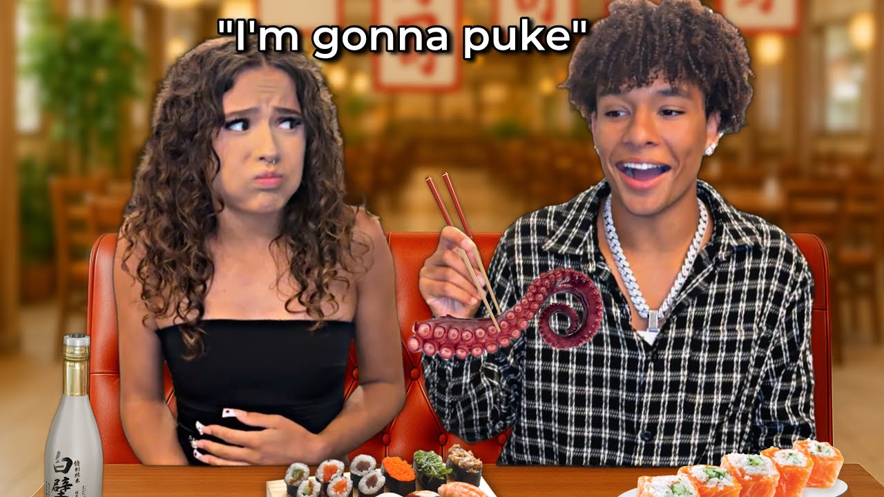 Я заставила свою Примру есть суши... *она НЕНАВИДИТ рыбу*