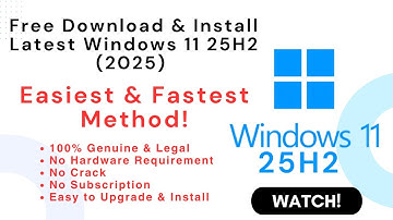 How to Install Windows 11 25H2 on Unsupported PC or Computer | Fastest & Easiest Method (2025)
