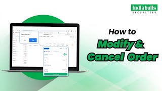 How to Modify or Cancel Orders on Indiabulls Securities Ltd Web Platform | Step by Step Guide
