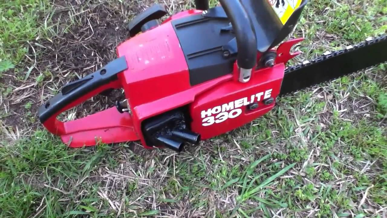 homelite 330 chainsaw - YouTube.