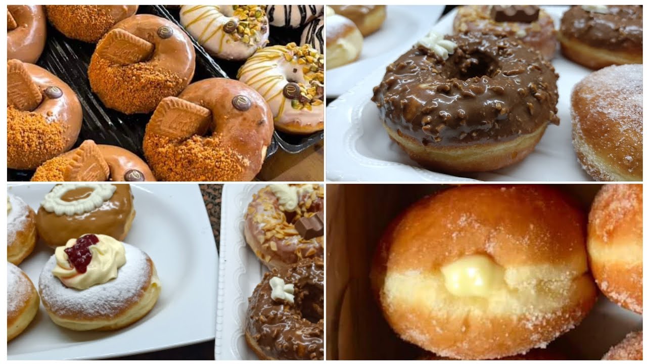 من اقضل الوصفات الناجحه للدونتس 👌دونتس بطريقة احترافيه وحشوات بأطعمه مختلفه