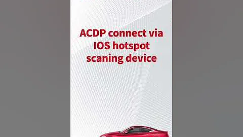 Yanhua Mini ACDP Host Connects network through IOS hotspot Demo
