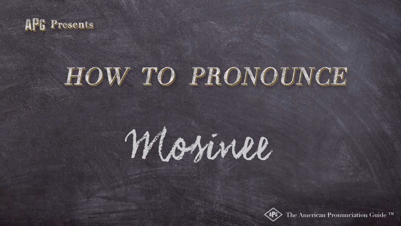 How to Pronounce Mosinee (Real Life Examples!) YouTube