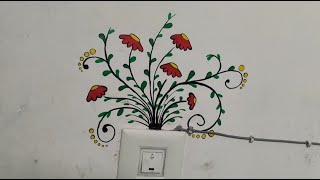 Wall Painting DIY|Switchboard art design idea| Light switchboard decoration| Switchsocket Painting