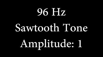 96 Hz Sawtooth Tone Amplitude 1