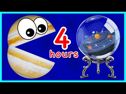 4 HOURS PLANETS MEGA COMPILATION | Planet NAMES & SIZES for BABY | Funny Planet comparison for kids