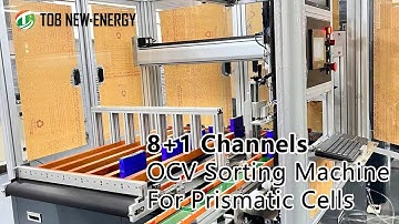 8+1 Channels OCV Sorting Machine For Prismatic Cells