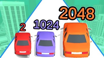Join Cars - 2048 Games Number - All Levels Gameplay Android,iOS - (Lvls 16-36)