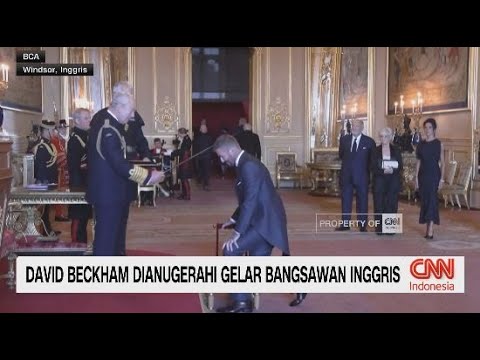 agung777 x aplikasi kpk toto - David Beckham Dianugerahi Gelar Bangsawan Inggris