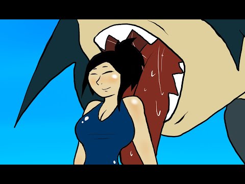 An hungry Kaiju Girl (Vore Animation)