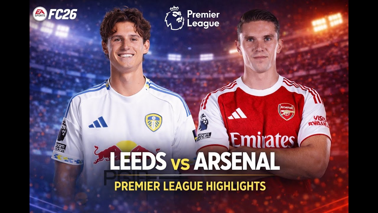 LEEDS vs ARSENAL | Premier League Match Highlights | FC 26 Gameplay 25/26⚽️🔥