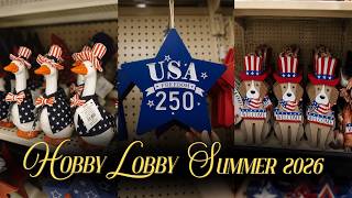 NEW Hobby Lobby Patriotic Home Decor! Summer Decor Finds!