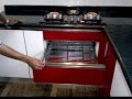 Contemporary Red & White Kitchen