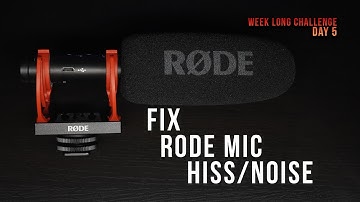 Rode Videomic NTG - How To Fix Bad Hiss/Noise Today