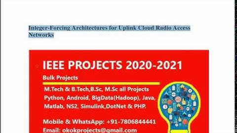 Integer forcing architectures for uplink cloud radio access networks