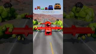 small car🚗vs future car vs flat car vs normal car vs big car vs giant car #whowillwin #car #giantcar