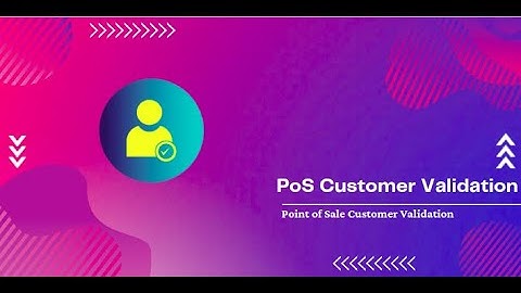 Odoo PoS Customer Validation | Odoo Point of Sale Customer Validation