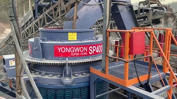 YONG WON - SP series Super cone crusher SP400 (“M”type, 950rpm) operating at site.