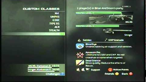 MW3 - My Classes + Prestige