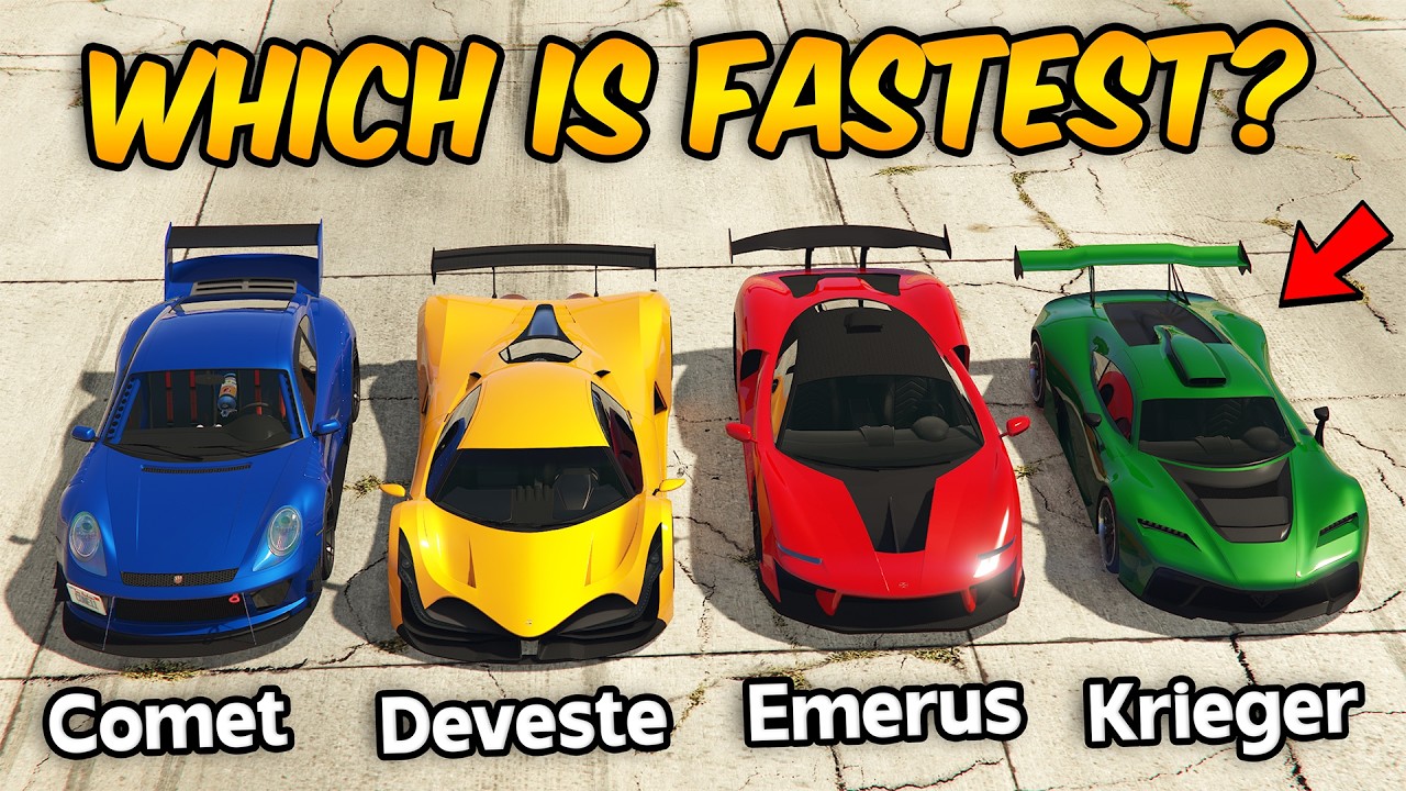 GTA 5 ONLINE - COMET S2 VS DEVESTE VS KRIEGER VS EMERUS (WHICH IS