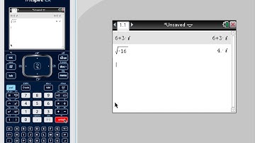 TI-Nspire CX: Operations with Complex Numbers