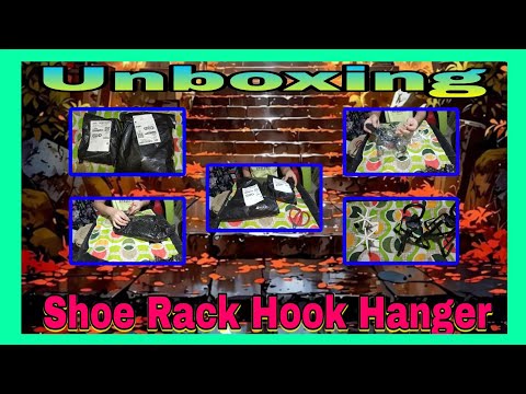 UNBOXING SHOE RACK HOOK HANGER.. #unboxing #shoes #rack #hook #hanger #asmr #shortvideo