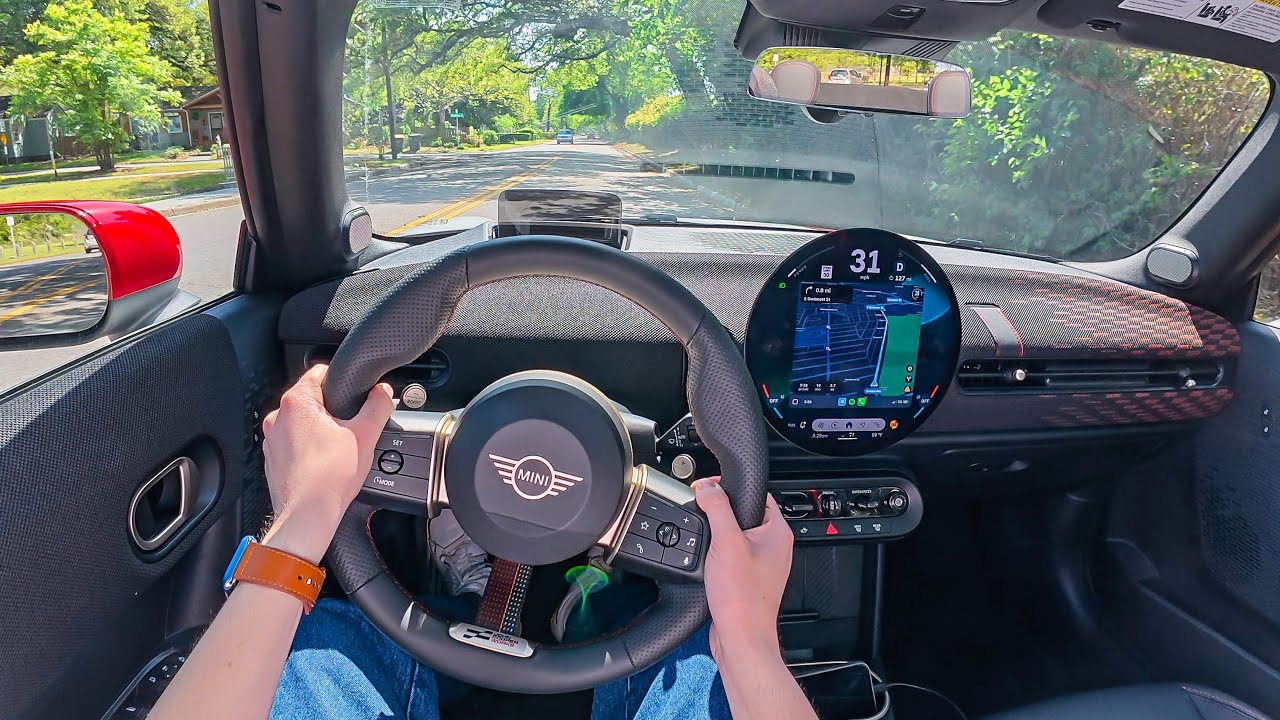 2025 Mini JCW Convertible - POV First Drive (Binaural Audio)