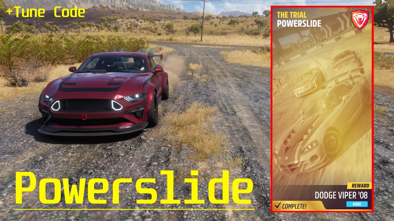 Powerslide the trial tune code forza horizon 5 youtube