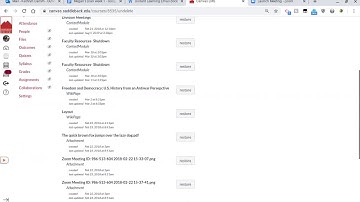 How to undelete something in canvas