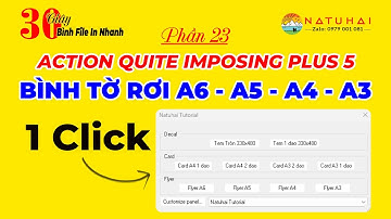 Action One Click Bình Tờ Rơi A6, A5, A4, A3 | Quite Imposing Plus 5 | Natuhai #tutorial  | Phần 23
