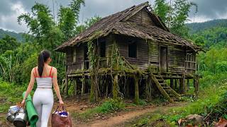 Information TIMELAPSE: Rebuilding an Abandoned House Off-Grid, Young Girl Started Over After Marriage Collapse News