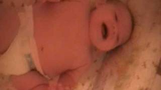 Ella laughing for the first time