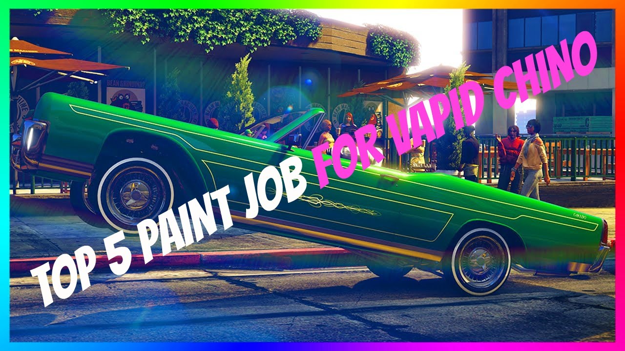 GTA 5 Top 5 Paint Job For Vapid Chino Lowrider (GTA 5 ) YouTube
