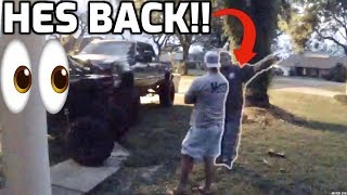 CRAZY NEIGHBOR RETURNS OVER LOUD DURAMAX *CAUGHT ON SECURITY CAM*